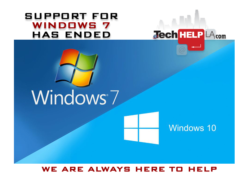 Tech help LA - Windows 7 Upgrade to Windows 10